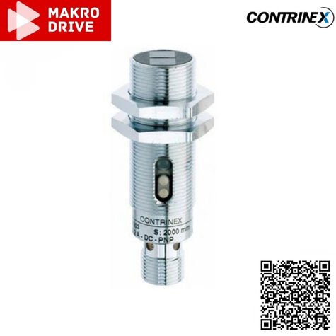 LRS-1180-304 Standart M12 4 Pın PNP Düz Reflektörlü Sensör M18 2000 mm Krom Kaplama