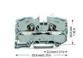 2016-1201 16mm² Gri Ray Klemens ( 20 Adet )