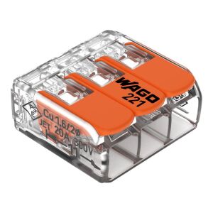 221-413 3x4mm² Buat ve Çok Amaçlı Klemens ( 50 Adet )