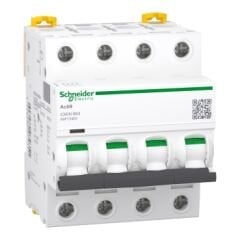 Minyatür devre kesici, Acti9 iC60N, 4P, 63 A, B eğrisi, 6000 A (IEC 60898-1), 10 kA