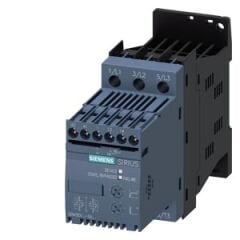 SIRIUS yumuşak yol verici S00 6.5 A, 3 kW/400 V,  200-480 V AC, 110-230 V AC/DC Vidalı bağlantı