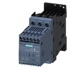 SIRIUS yumuşak yol verici S00 12.5 A, 5.5 kW/400 V,  200-480 V AC, 110-230 V AC/DC Vidalı bağlantı