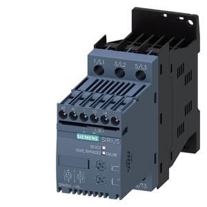 SIRIUS yumuşak yol verici S00 17.6 A, 7.5 kW/400 V,  200-480 V AC, 110-230 V AC/DC Vidalı bağlantı