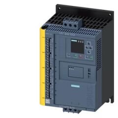 SIRIUS yumuşak yol verici 200-480 V 32 A, 15kW/400 V, 110-250 V AC vidalı bağlantı, ağır şartlara ve emniyetli çalışmaya uygun. SIL1 STO