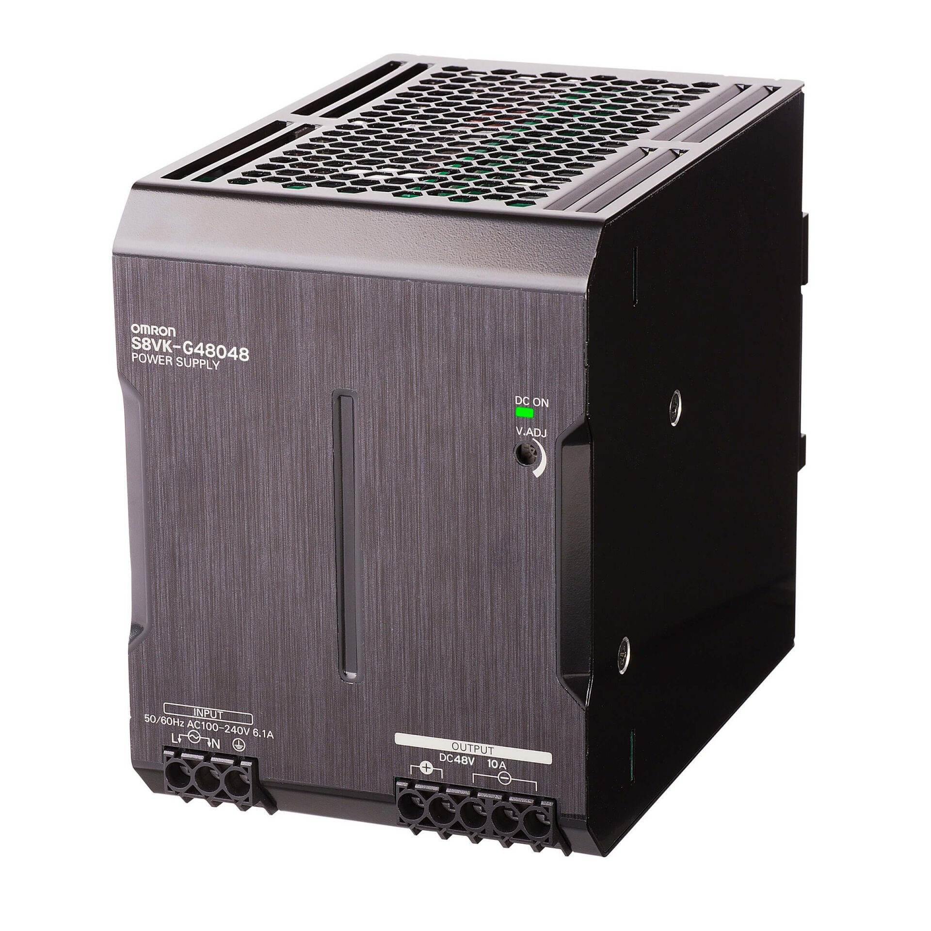 Coated version, Book type power supply, Pro, Single-phase, 480 W, 48VDC, 10A, DIN rail mounting