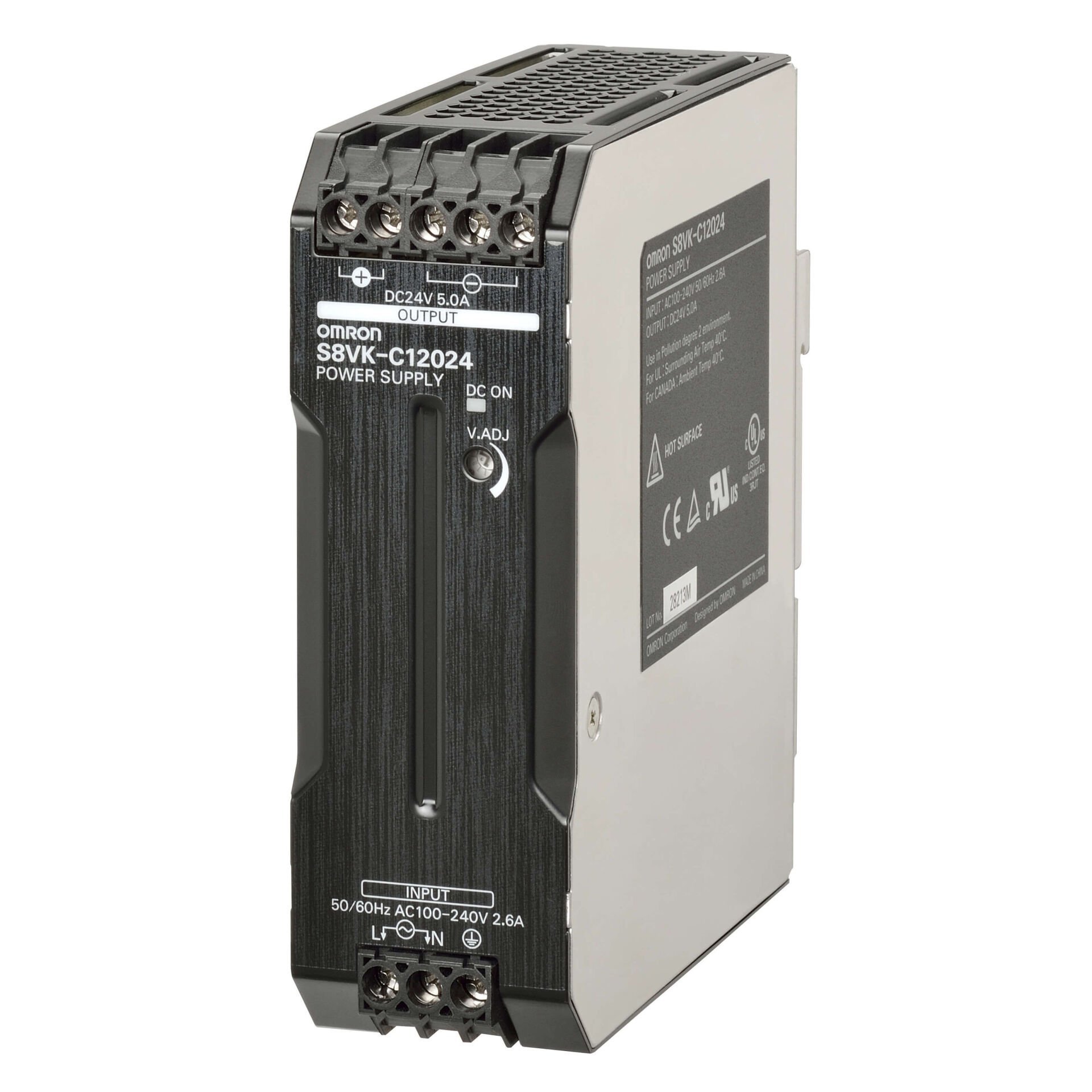 S8VK-C12024 24VDC 5A Ray Tipi Güç Kaynağı OMRON