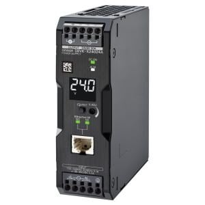 Book type power supply, 240 W, 24 VDC, 10 A, DIN rail mounting, Push-in terminal, Coated, display, Ethernet IP / Modbus TCP compatibility