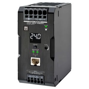 Book type power supply, 480 W, 24 VDC, 20 A, DIN rail mounting, Push-in terminal, Coated, display, Ethernet IP / Modbus TCP compatibility
