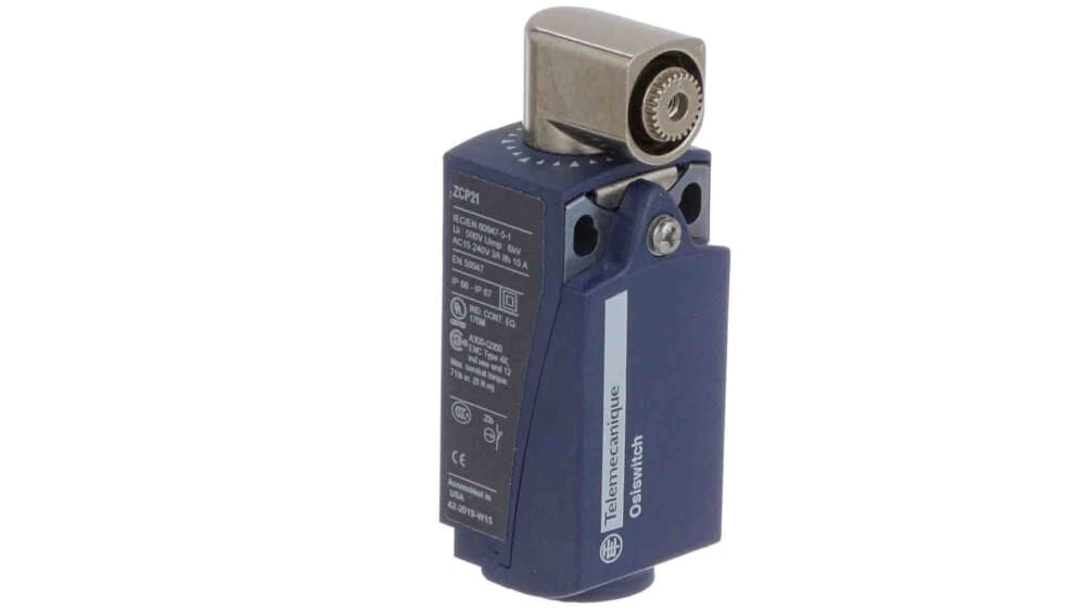 Limit switch, Limit switches XC Standard, XCKP, with rotary head w/o operating lever, 1NC+1 NO, snap, Pg11
