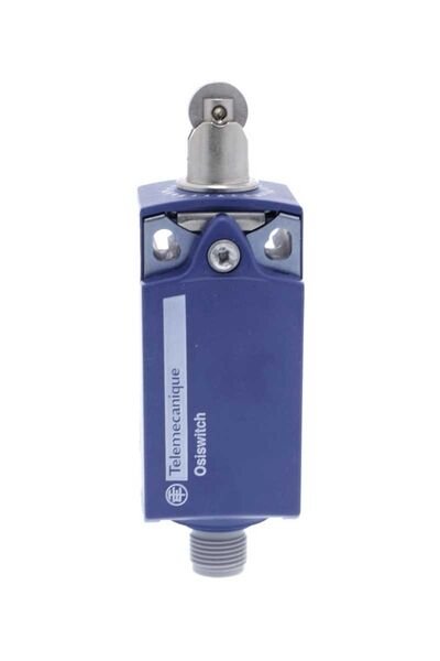 Limit switch, Limit switches XC Standard, XCKP, steel roller plunger, 1NC+1 NO, snap, M12