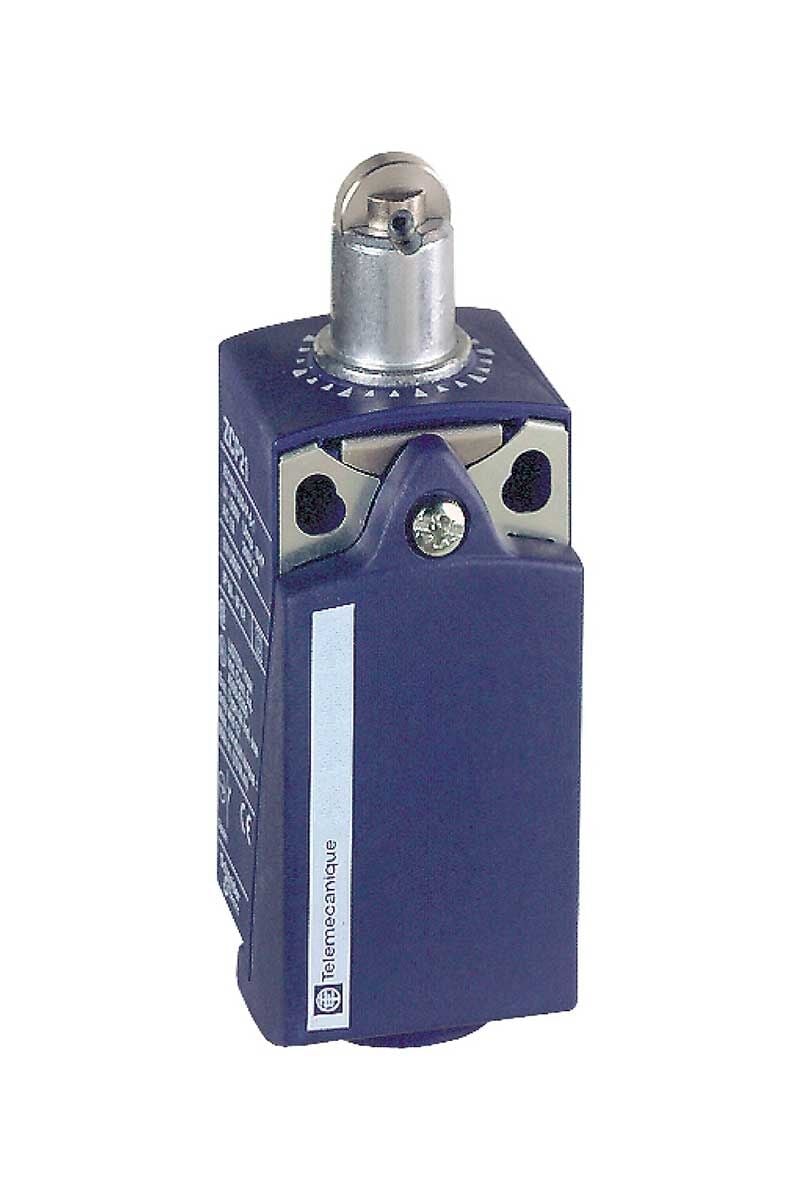 Limit switch, Limit switches XC Standard, XCKP, steel roller plunger, 1NC+1 NO, slow, M16
