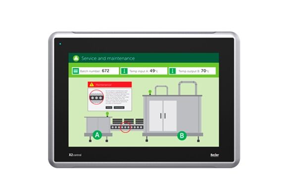 X2 control 12 12'' HMI with iX runtime and CODESYS soft control